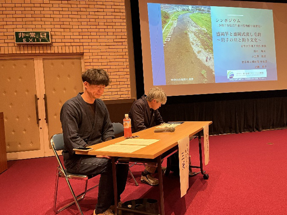 左：三好氏 右：小笠原教授